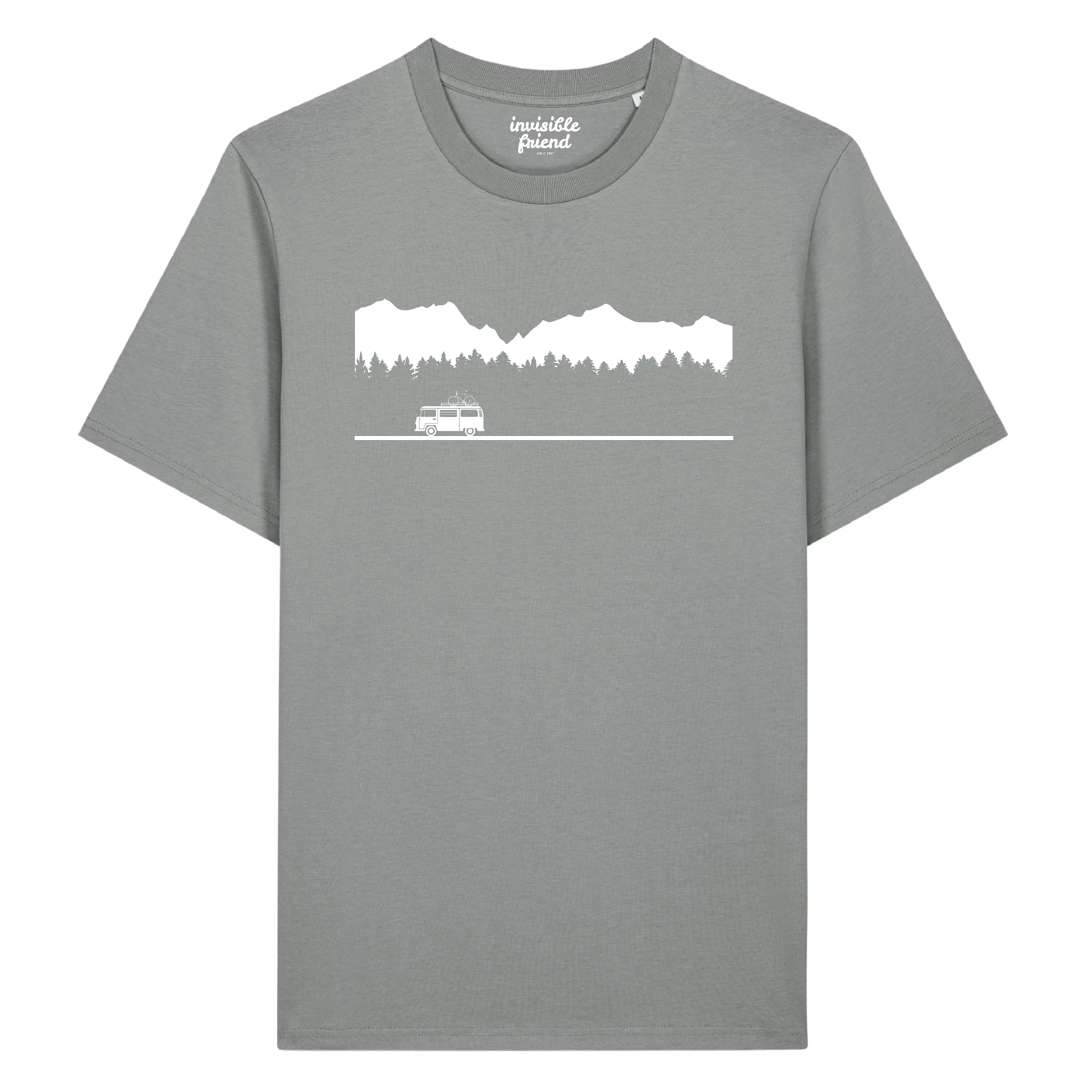 Classic Camper Van Mountains T Shirt - Image 4