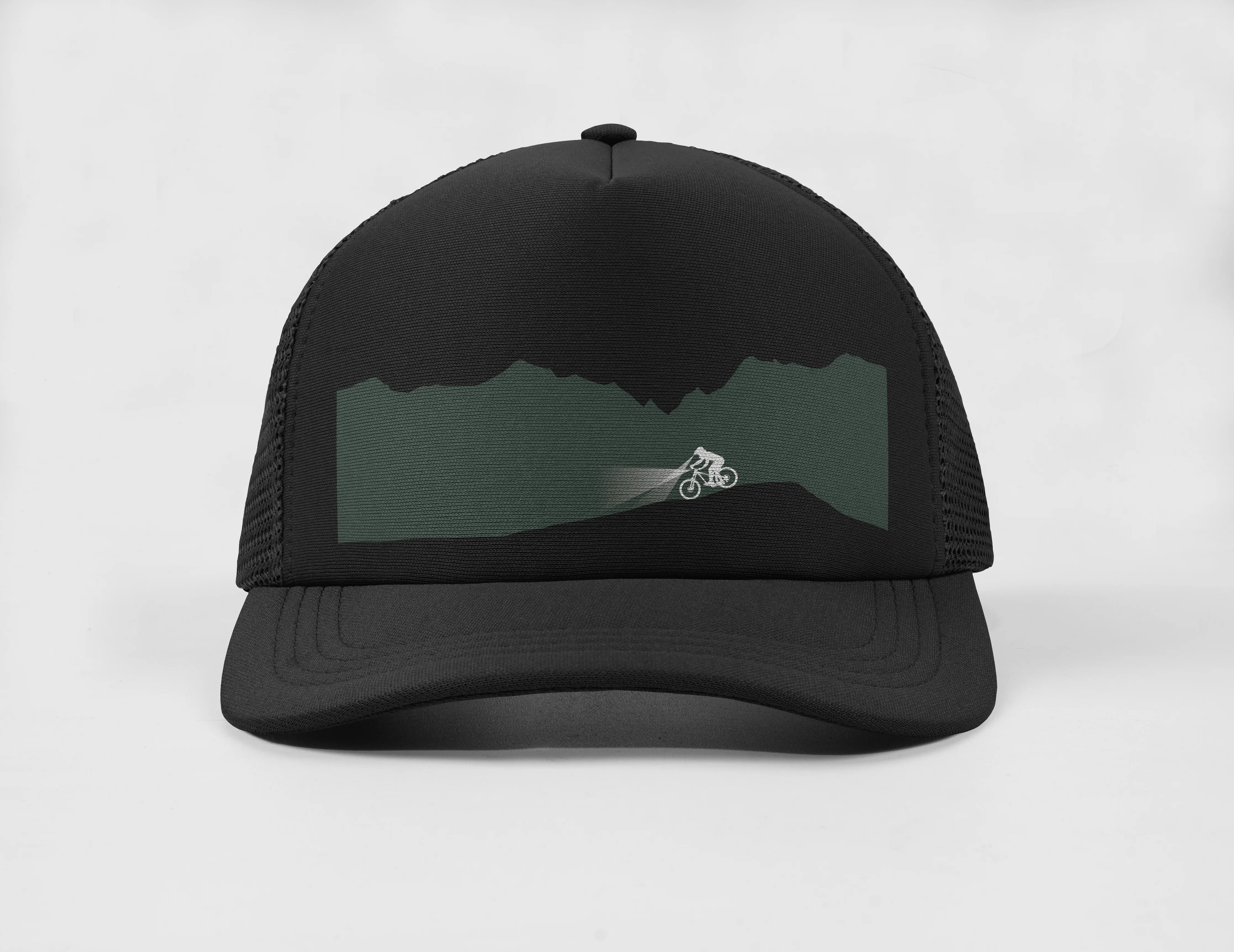 Midnight Mountain Bike Trucker Cap